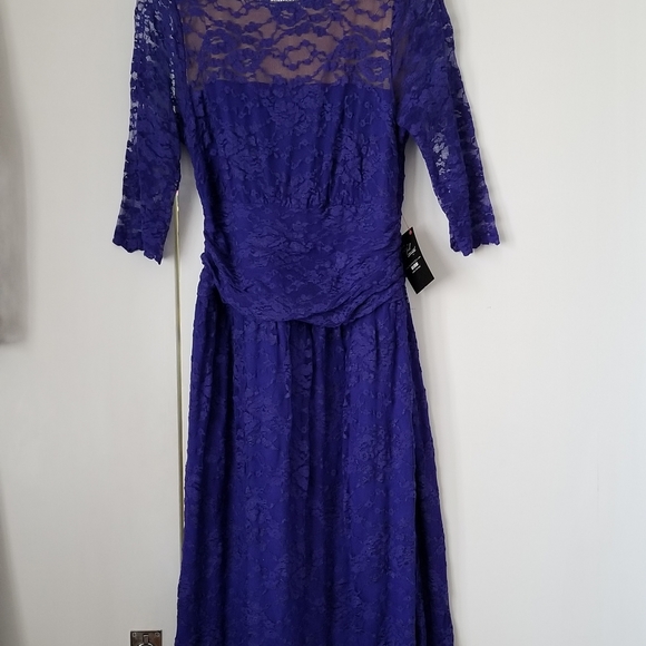 Kiyonna cocktail dress, blue stretch lace, size 1X, NWT - Picture 3 of 3